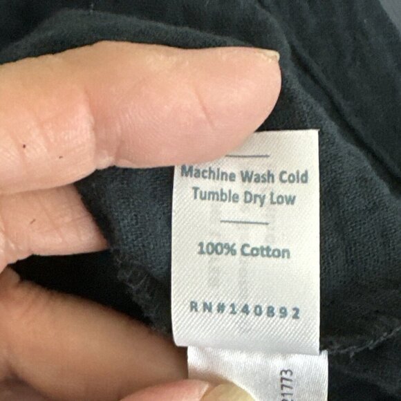 Marine Layer Women's S Jude Cropped Flutter Sleeve Tank Black Gauze NWT - Picture 13 of 15